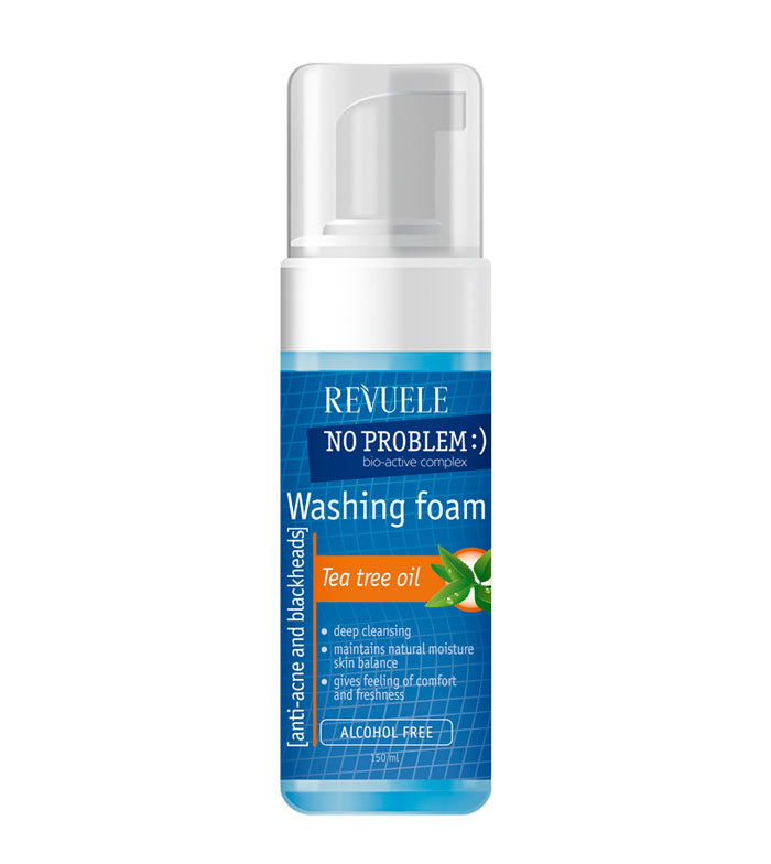 Revuele No problem Washing Foam With Tea Tree Oil  -  150ml | ريفويل غسول بالشاي الأخضر - 150 مل