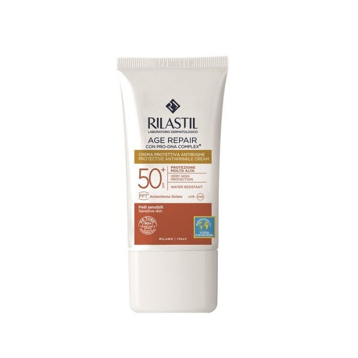 Rilastil Age Repair Anti-Age Protective Cream SPF50+ - 40ml | ريلاستيل كريم واقي شمسي ضد الشيخوخة للبشرة الحساسة - 40 مل