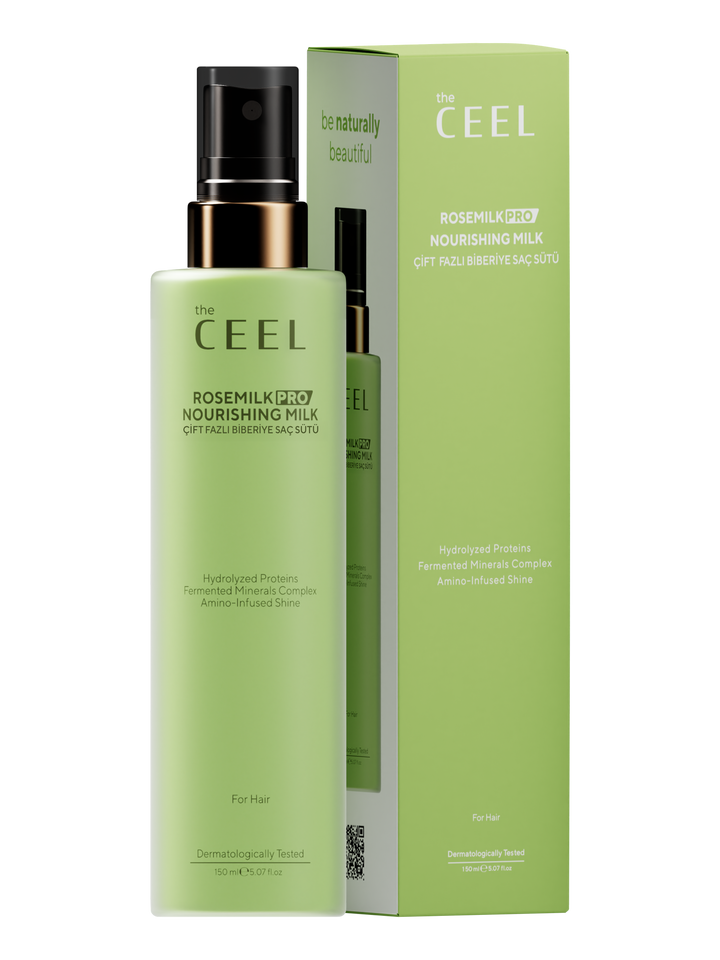 the CEEL Rosemilk Pro Nourishing Milk For Hair - 150ml | ذا سيل بخاخ اكليل الجبل الحليبي للشعر - 150 مل
