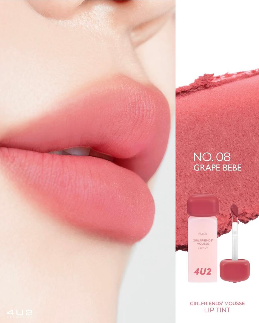 4U2 GIRLFRIENDS' MOUSSE LIP TINT - 3g | أحمر شفاه موس – 3 جم