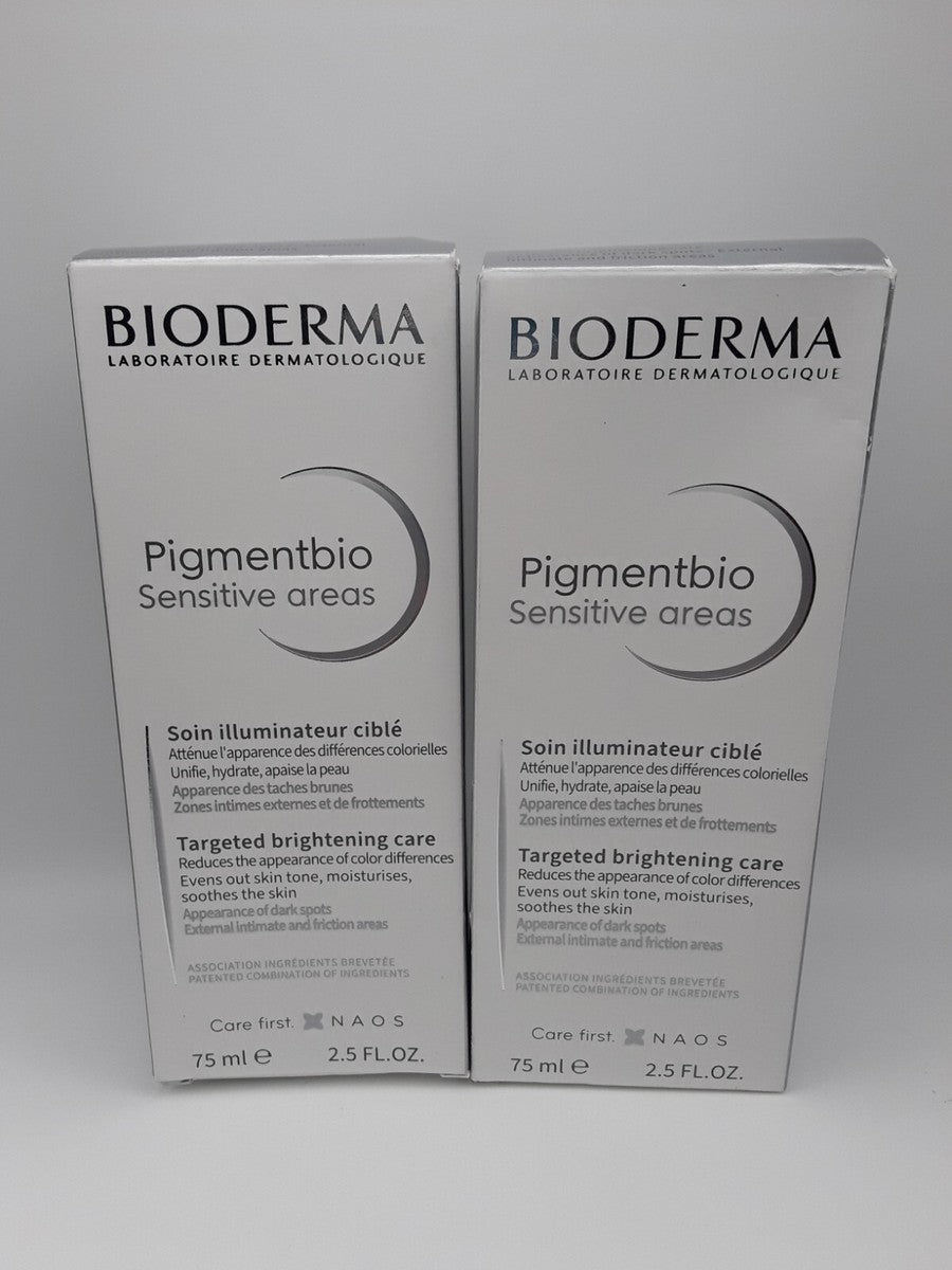 BIODERMA Pigmentbio Sensitive Areas Special Offer - 75x75ml | بيوديرما بيغمنتبيو للمناطق الحساسة عرض خاص - 75×75 مل
