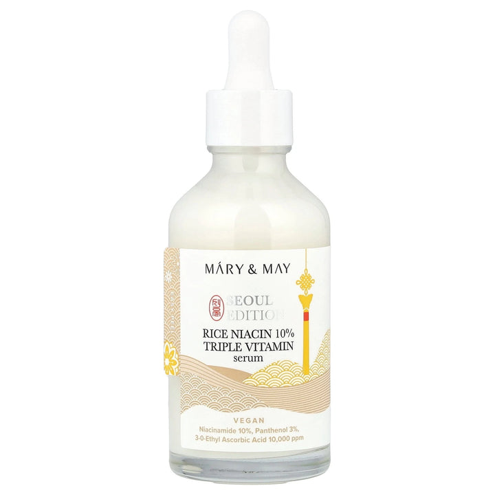 MARY & MAY Rice Niacin 10% Triple Vitamin Serum - 80ml | ماري اند ماي  سيروم الأرز و النياسيناميد 10% - 80 مل