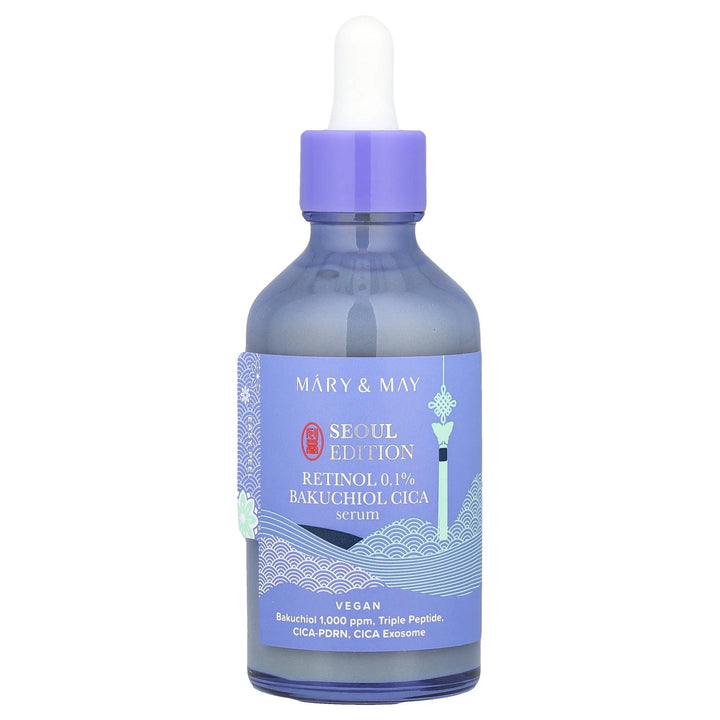 MARY & MAY Retinol 0.1% Bakuchiol Cica Serum - 80ml | ماري اند ماي  سيروم الريتينول 0.1% و الباكشيول و السيكا - 80 مل
