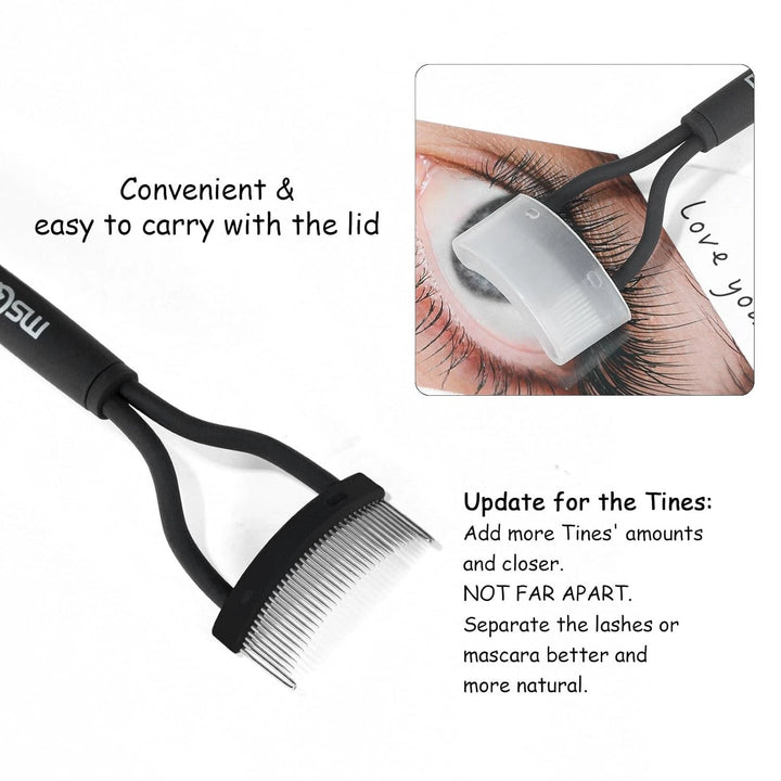 j. Cat Gentle & Smooth, Eyelash Comb Separator, BR40, 1 Count| جي كات مشط فصل الرموش