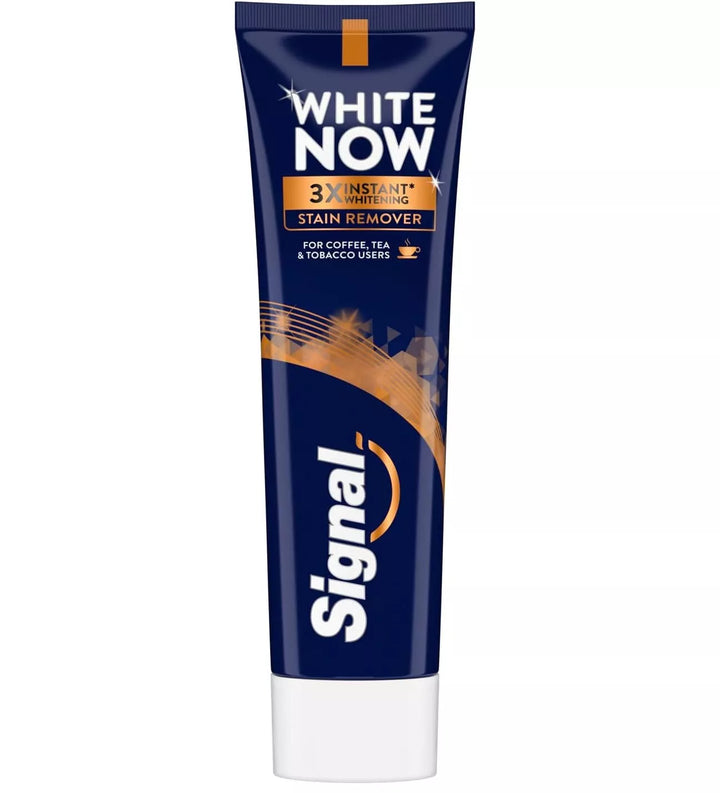 Signal White Now Stain Remover Toothpaste 3* Instant Whitening 75ml | سيجنال وايت ناو معجون الأسنان – مزيل البقع وتبييض فوري 3 أضعاف –75 مل