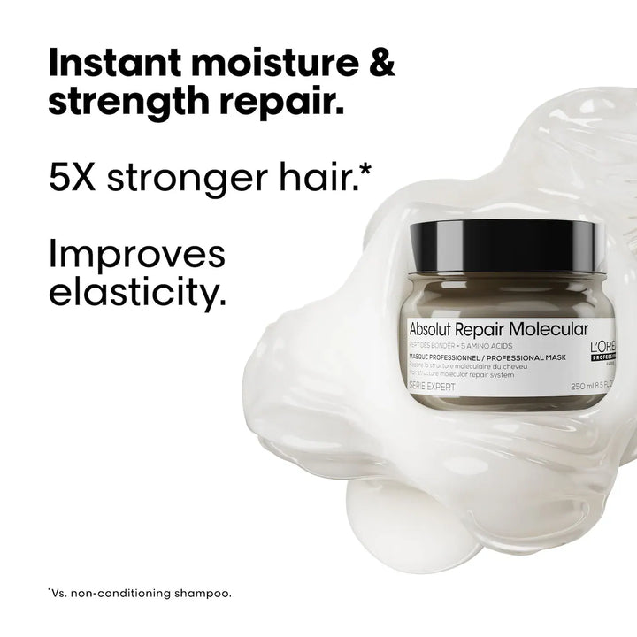 L’Oreal Absolut Repair Molecular professionnel Mask - 250ml | لوريال ماسك لإصلاح الشعر - 250 مل
