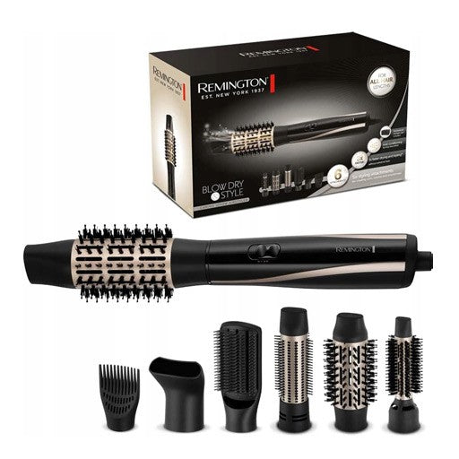 REMINGTON Blow Dry and Style Caring Airstyler Black 6Pcs - 1000_1200W | ريمنجتون مجفف الشعر 6 قطع - 1000-1200 واط