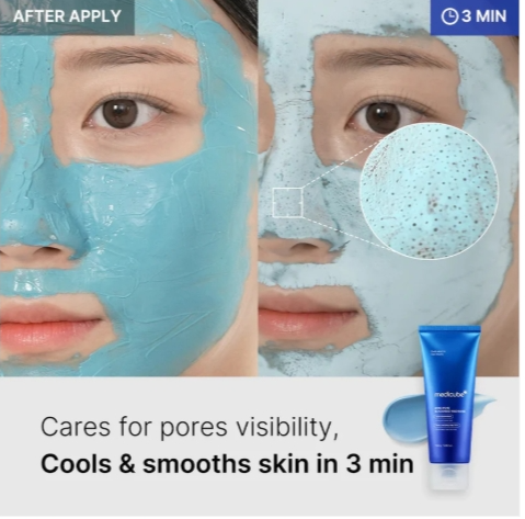 Medicube Zero Pore Blackhead Mud Mask - 100g | ميدي كيوب ماسك كريمي للوجه للتخلص من الرؤوس السوداء - 100 غ