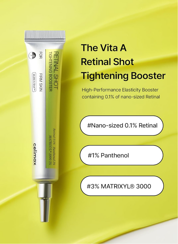 celimax The Vita-A Retinal Shot Tightening Booster - 15ml | سيليماكس كريم مضاد للتجاعيد بالريتينال - 15 مل