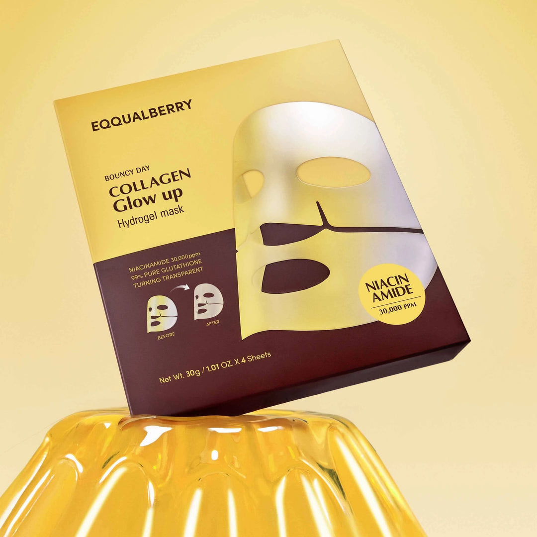 EQQUALBERRY Collagen Gloww Up Hydrogel Mask - 30g| ايكوال بيري ماسك الكولاجين المتوهج-30 غرام