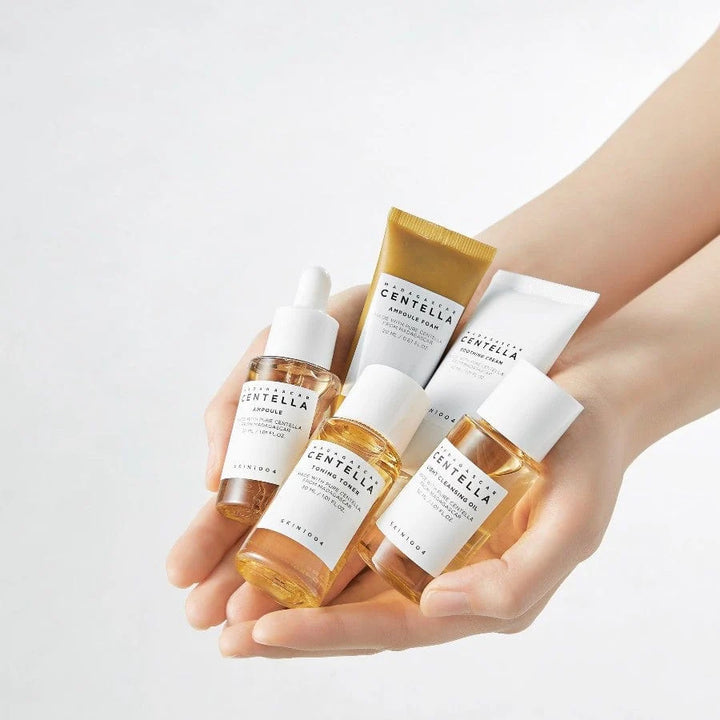 SKIN1004 Travel Kit Box version -30x20x30x30x30ml | سكين1004 مجموعة عناية بالبشرة بحجم مناسب للسفر - 30x20x30x30x30 مل