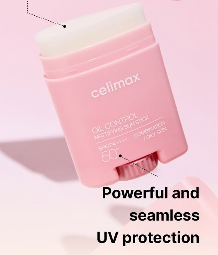 celimax Oil Control Mattifying Sun Stick SPF 50+ PA++++ -19g| سيليماكس واقي شمسي ستيك بعامل حماية 50-19غرام