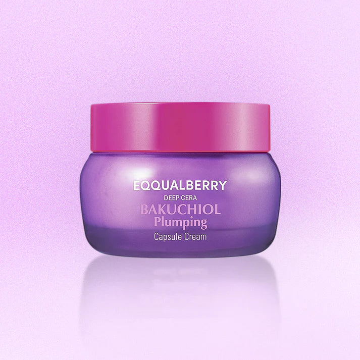 EQQUALBERRY Bakuchiol Plumping Capsule Cream - 50ml | ايكوال بيري كريم الباكوتشيول المالئ للوجه - 50 مل