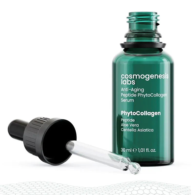 cosmogenesis labs  Anti-Aging Peptide PhytoCollagen Serum 5% - 30ml | سيروم كوزموجينيسيس لابس لمكافحة الشيخوخة بخلاصة الببتيد والكولاجين النباتي 5% – 30 مل