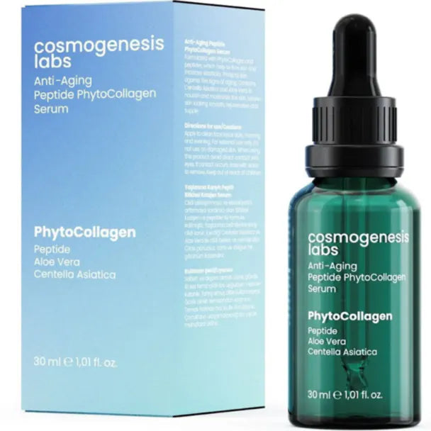 cosmogenesis labs  Anti-Aging Peptide PhytoCollagen Serum 5% - 30ml | سيروم كوزموجينيسيس لابس لمكافحة الشيخوخة بخلاصة الببتيد والكولاجين النباتي 5% – 30 مل