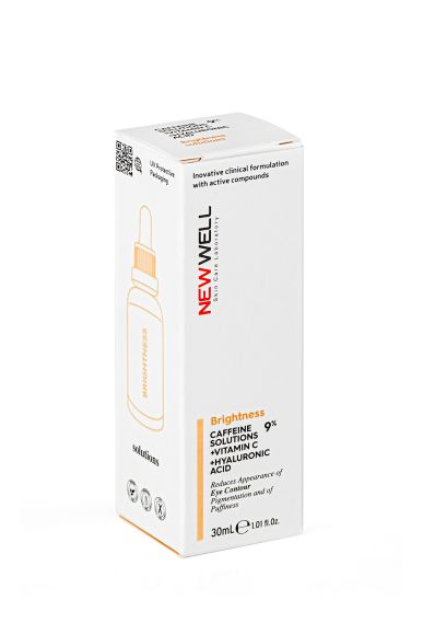 NEW WELL Brightness Caffeine Solution - 30ml | نيو ويل سيروم الكافيين المفتح لتحت العين - 30 مل