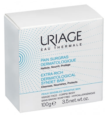 Uriage Extra-Rich Dermatological Syndet Bar - 100g | يورياج صابون منظف للبشرة - 100 غ