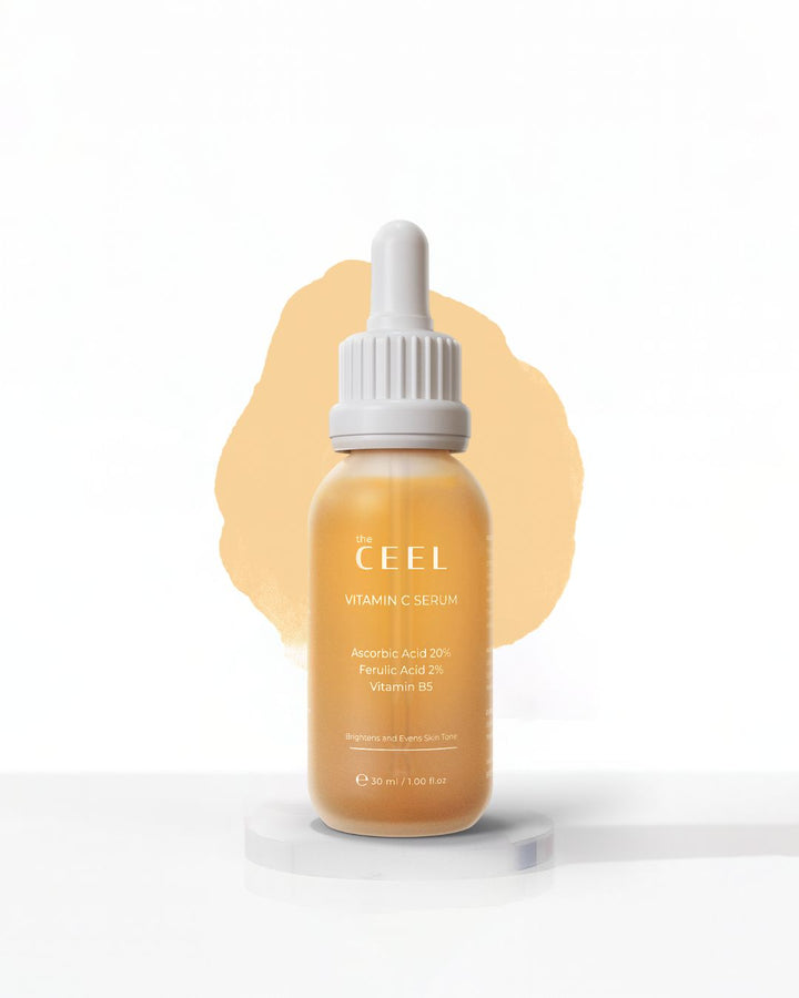the CEEL Vitamin C Serum Brightens Evens Skin Tone - 30ml | ذا سيل سيروم فيتامين سي - 30 مل