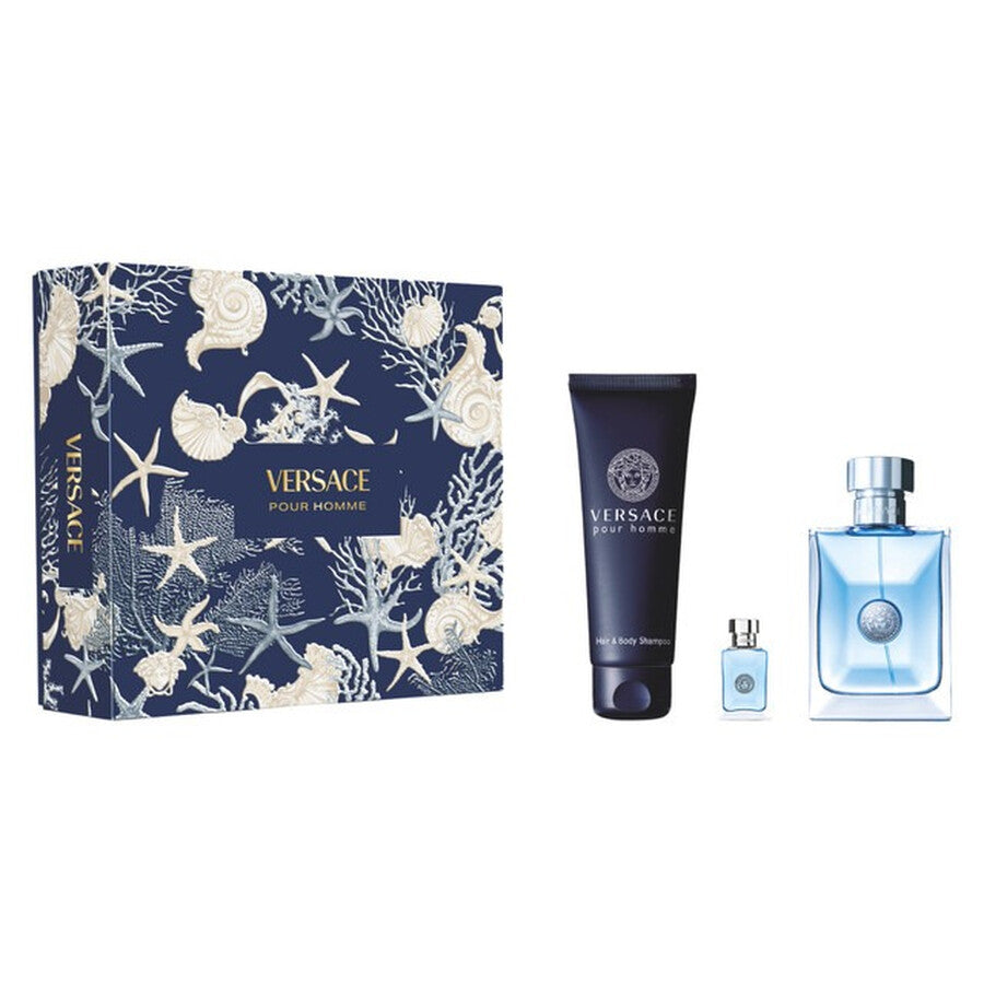 VERSACE POUR HOMME SET EDT100+HBS150+EDT5 SS - 25 | سيت عطر فرزاجي للرجال