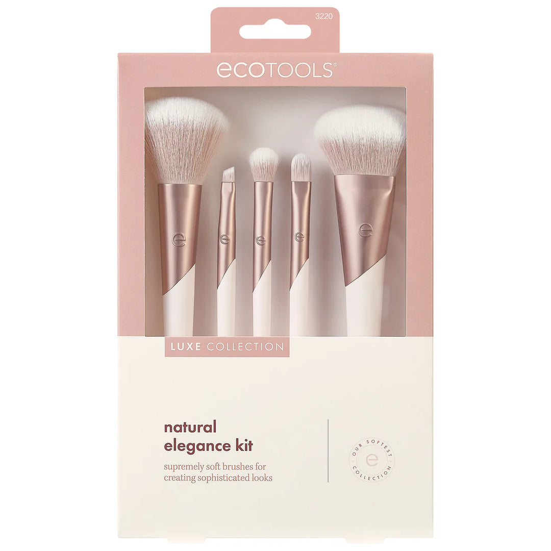 Luxe Collection Natural Elegance Kit 5pcs | مجموعة فراشي مكياج - 5 قطع