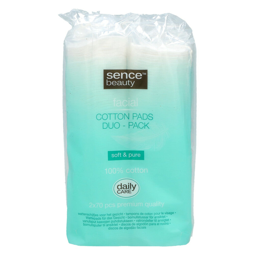 Sencebeauty Cotton Pads 2 x 70 Pcs - 180g