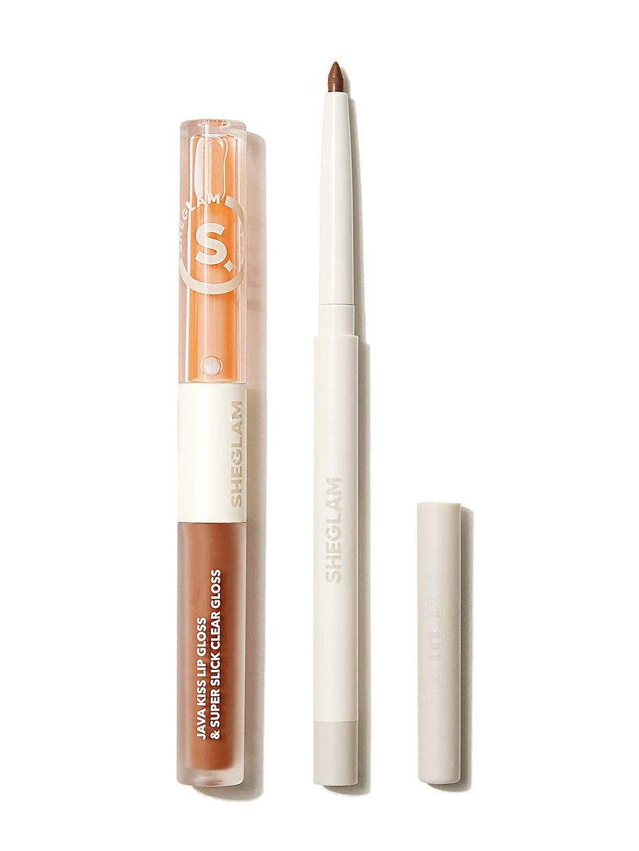 Soft 90'S Glam Lip Liner And Lip Duo Set-Pouty Nude Lip Set - Moody Taupe