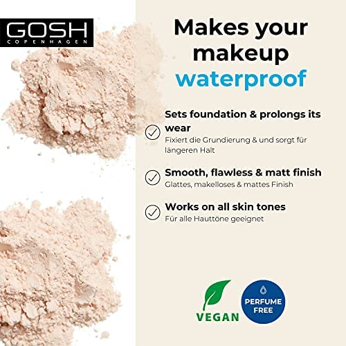 Gosh Waterproof Setting Powder No. 01 Transparent | جوش لوس باودر مقاومة للماء لون شفاف - 01