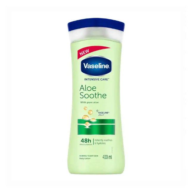 Vaseline Aloe Soothing Body Lotion Moisture For Dry Skin | فازلين لوشن مرطب للجسم بالالوفيرا للبشرة الجافة