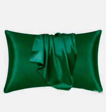 New Satin Pillowcase - Green