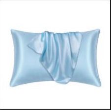 New Satin Pillowcase - Light blue