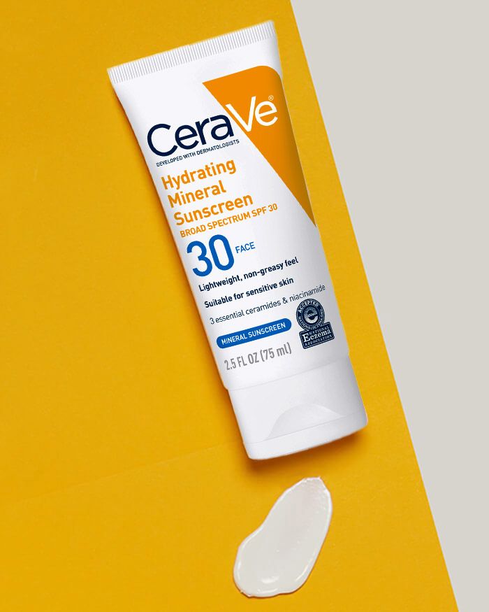 Cerave Hydrating Mineral Face Sunscreen Lotion SPF 30 - 75ml | سيرافي مرطب لوشن و واقي شمسي بعامل حماية 30 - 75 مل