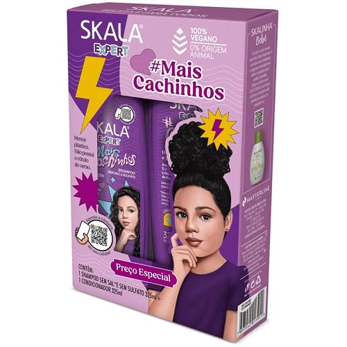 Kit Shampoo + Conditioner  Mais Cachinhos - 325ml