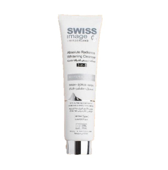 Swiss Image Absolute Radiance Whitening Cleanser - 3 in 1 - 100 ml  | سويس إميج غسول راديانس المفتح  - 3 في 1 - 100 مل