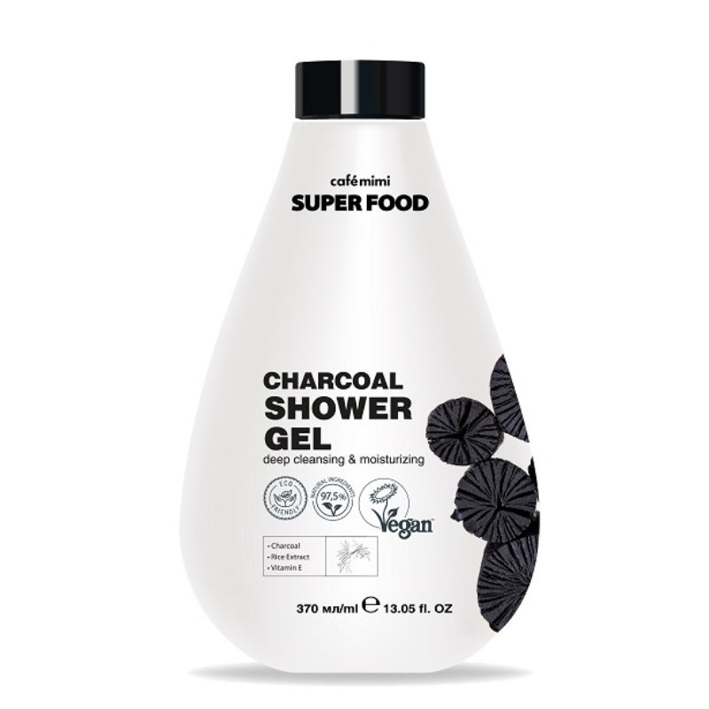 Sf Charcoal Shower Gel Deep Cleansing & Moisturizing - 370ml