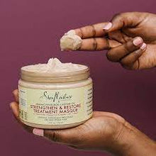 جاري تحميل الصورة , Amaican Black Castor Oil Strengthen &amp; Restore Treatment Masque - 340g | قناع العلاج لتقوية وترميم زيت الخروع الأسود من أمايكان - 340 جم
