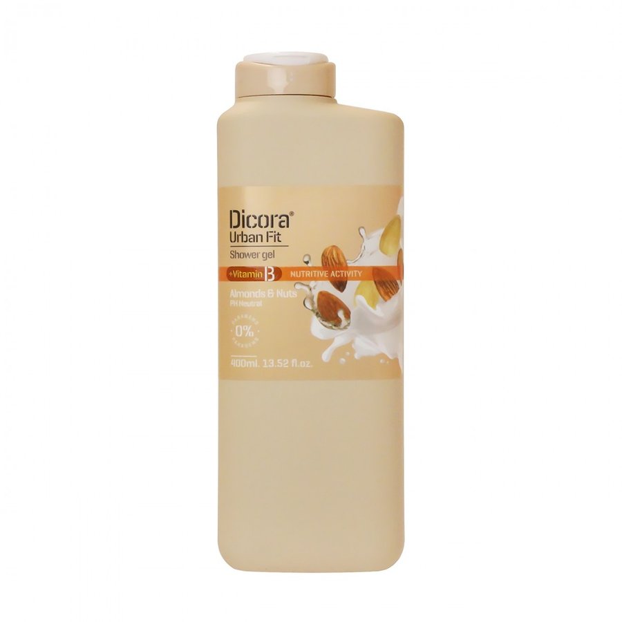 Urban Fit Shower Gel + Vitamin B Nutritive Activity Almonds & Nuts - 400ml