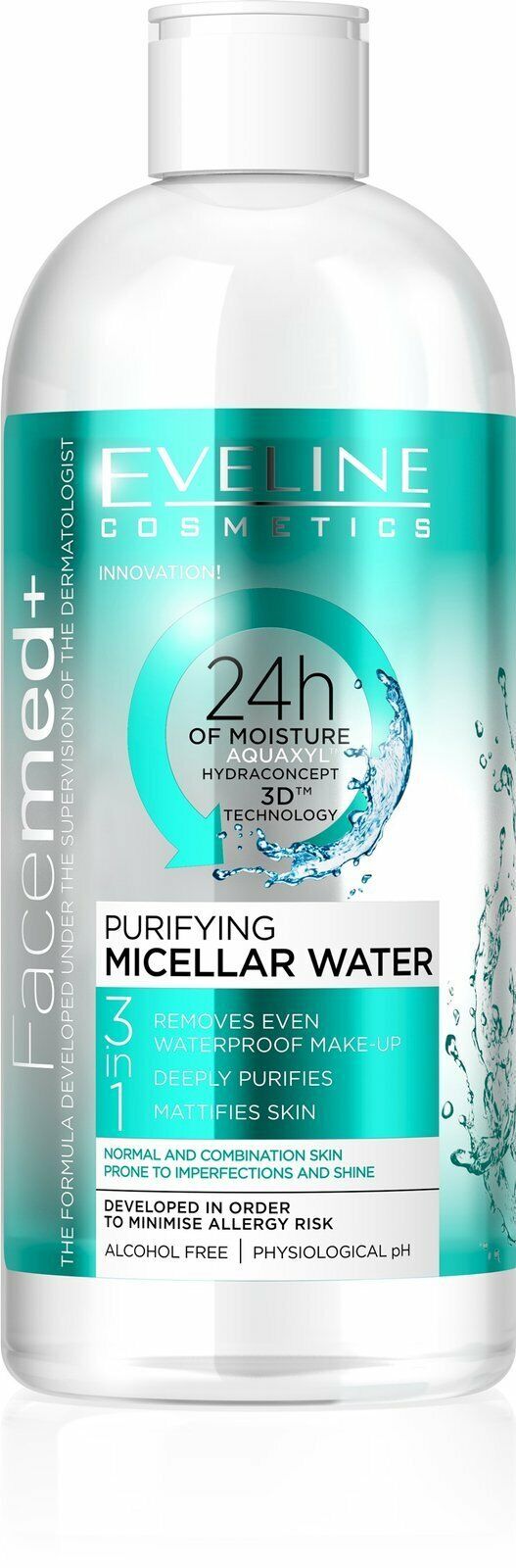 Facemed+ Purifying Micellar Water 3 in 1 Combination Oily Skin - 400ml