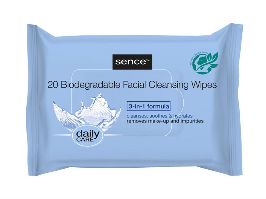 Facial Cleansing Wipes 25pcs 3in1 New